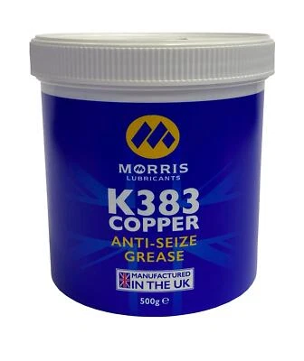 MORRIS Copper Grease Slip Multi Purpose Anti Seize Assembly Compound 500g Tin - Image 1 of 4