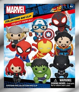 Marvel Classic 3D Foam Bag Clip - Picture 1 of 1