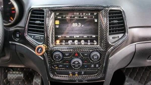 Accessories Console GPS Dashboard Cover Trim For Jeep Grand Cherokee 2014-2020 - Foto 1 di 7