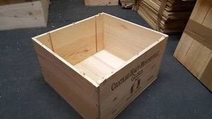 3 x MAGNUM FRENCH WOODEN WINE CRATE BOXES CHRISTMAS HAMPER DRAWERS STORAGE> - Picture 1 of 5