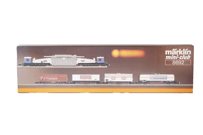 Märklín Mini-Club 8692 Freight & Transformer 5 Car Train Set Z Marklin - Image 1 of 4