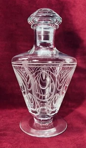 SAINT LOUIS ASTRID WHISKEY WINE DECANTER CARAFE A WHISKY CRISTAL GRAVE ART DECO - Foto 1 di 11