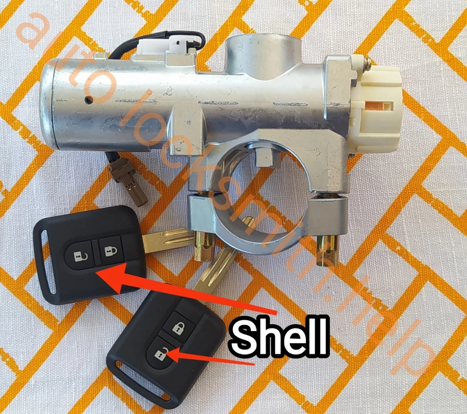 NISSAN QASHQAI  2009+ IGNITION LOCK Nissan. SET WITH KEY - 21669775-7B1T ETC  - Image 1 of 4