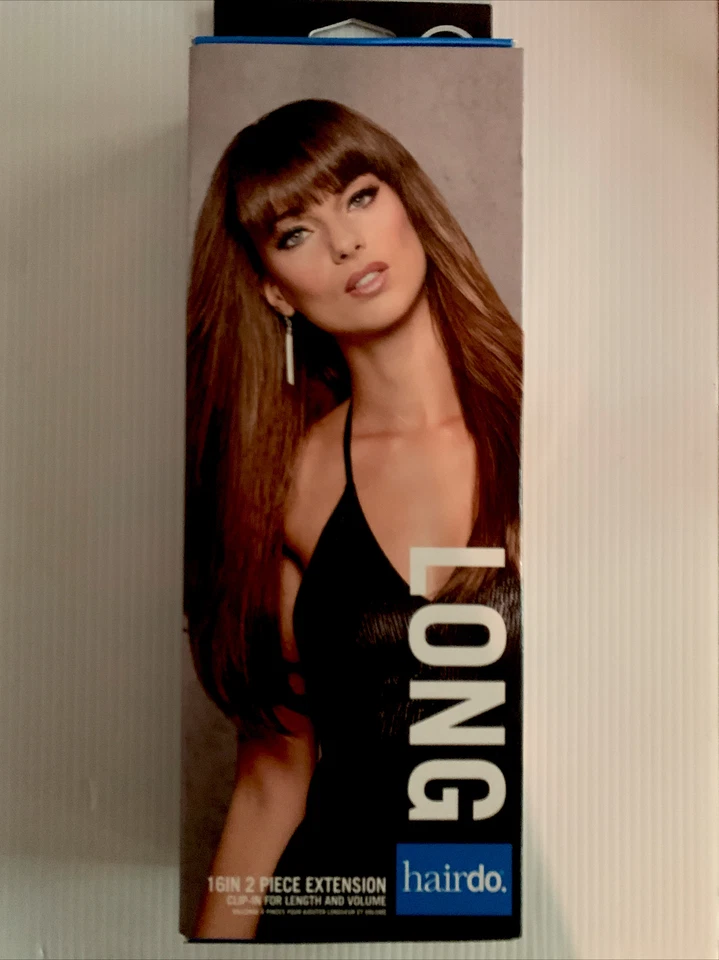 Clip-In Hair Extension 16-in Hairdo 2-Piece Dark Chocolate Brown R6