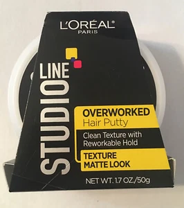 L'Oreal Paris Studio Line Overworked Hair Putty, Matte Look 1.70 oz - Picture 1 of 3