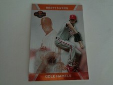 2008 Topps Co-Signers Brett Myers & Cole Hamels Card #62 Serial #66/175