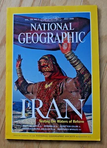 National Geographic julio de 1999; Irán; Marte en la Tierra; Escalante; jorobadas; color - Imagen 1 de 12