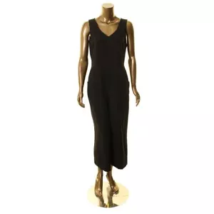 KARL LAGERFELD NEW Women's Front Pockets Crepe Jumpsuit TEDO - Picture 1 of 2