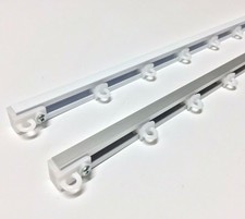 BINARIO PER TENDA BIANCO A SOFFITTO IN ALLUMINIO ASTA DA GUIDA TENDE BASTONE ITA