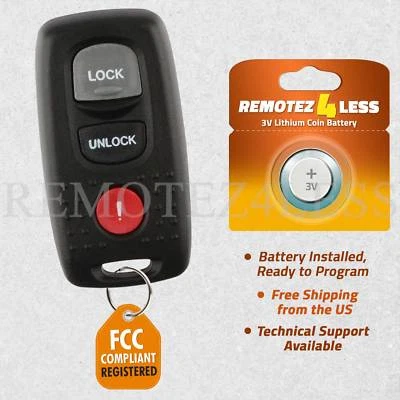 Replacement for 2004 2005 Mazda 3 6 Keyless Entry Remote Car Key Fob Foto 1 de 4