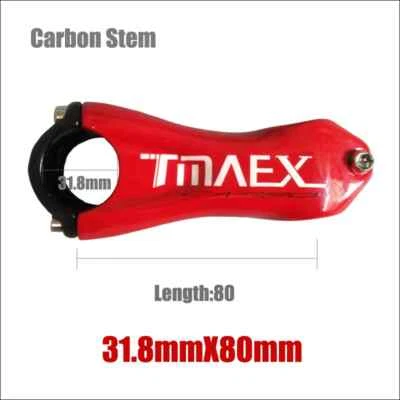 10 Degree Bicycle Handlebar Stem Road Bike Full Carbon Stems 31.8mm Glossy - Image 1 of 4