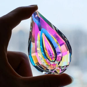 Hanging Crystal Prism Suncatcher for Window Sun Catcher Rainbow Chandelier 63mm - Foto 1 di 16