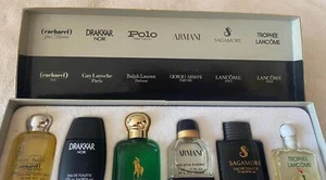 Vintage Coffret Set of 6 eaux de toilette pour homme Pafums Paris (minatures) - Picture 1 of 4
