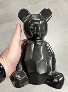 Estatuilla de decoración de oso estatuillas de decoración del hogar para decoración de oficina en casa negra - Imagen 1 de 6