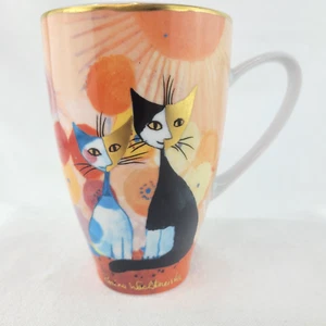 Goebel Designed by Rosina Wachtmeister Primavera großer Porzellan Kaffeebecher Katzen - Bild 1 von 14