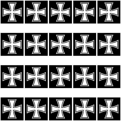 20 Aufkleber 2cm Eiserne Kreuz Mini Sticker Modellbau Flagge Fahne 4061963009338 - Bild 1 von 3