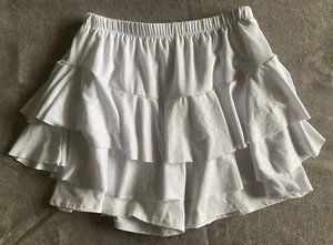 Cheryl Creations Kids - White Ruffle Skirt / Shorts - Size X-Lg (12-14) - NWOT - Picture 1 of 3