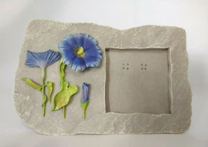 Lila Blume Stein Botanischer Fotorahmen Harz Bildhalter 4" x 6,75" - Bild 1 von 4