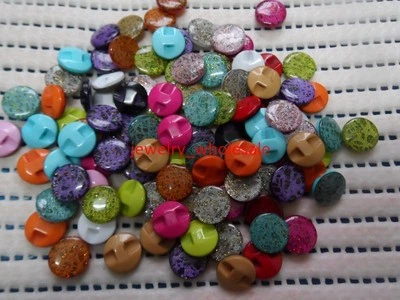 200pcs Mix Lot Hot selling Round Resin Button clothes Sewing Scrapbook DIY - Image 1 of 3