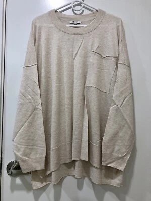 NUEVO CON ETIQUETAS MADEWELL Mujer California Niñas Brezo Algodón Calicó Suéter Talla Grande 3X Foto 1 de 4