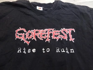 Gorefest Vintage Shirt Death Metal Pestilence Obituary Dismember Fleshcrawl * - Imagen 1 de 7