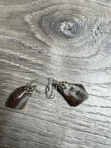 vintage earrings handmade rocks bin 44 - Picture 1 of 1