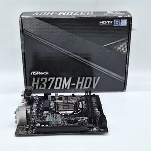 ASRock H370M-HDV LGA1151/ Intel H370/ DDR4/ SATA3&USB3.2/ Micro ATX Motherboard - Picture 1 of 7