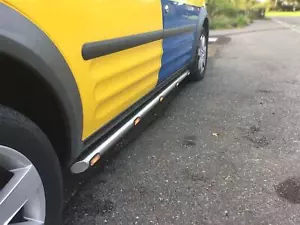 Seitenleisten + gelbe LEDs passend für Renault Master 2018 + MWB Edelstahl Zubehör - Bild 1 von 7