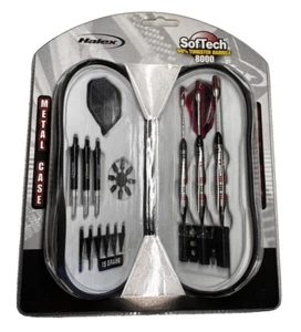 15 GRAMS - HALEX SOFTECH 8000 80% TUNGSTEN SOFT TIP DART SET WITH CASE - Picture 1 of 2