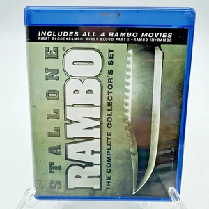 RAMBO THE COMPLETE COLLECTOR'S SET Sylvester Stallone 4 Blu-ray Disc First Blood - Picture 1 of 6