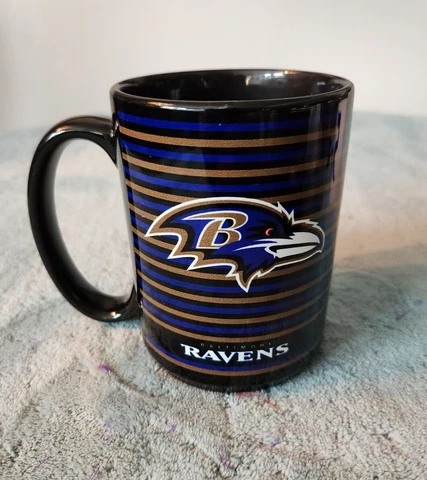 Baltimore Ravens NFL Ceramic Football Coffee Tea Mug 14 oz new Cover