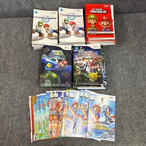Mario Kart Super Mario Bros Galaxy Smash Wii Video Game Instruction Manuals Lot - Picture 1 of 6