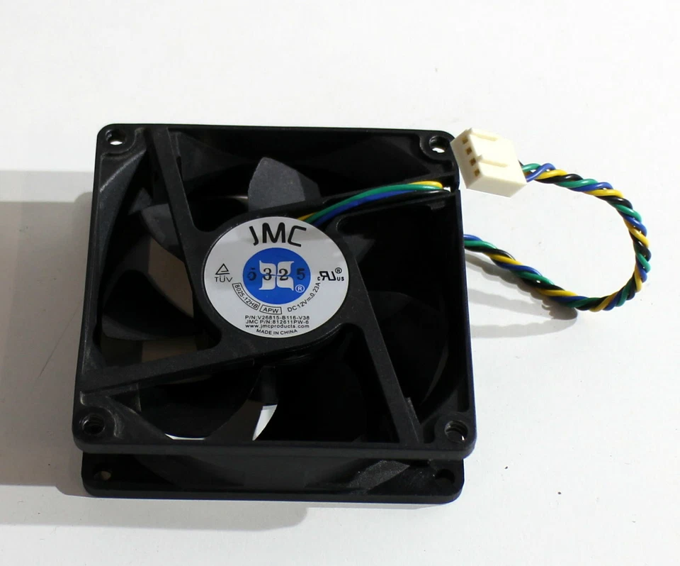 N13-04657 Lüfter Fujitsu V26815-B116-V38 JMC 8025-12HB 12V- 0,23A 80x80x25mm - Bild 1 von 1