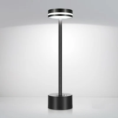 1-3x Lámpara de Mesa Inalámbrica Regulable 3 Colores Lámpara de Escritorio Recargable LED Luz Nocturna Foto 1 de 4