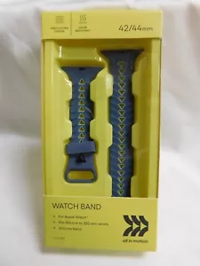 Cinturino Silicone Apple Watch - 42/44mm - Blu Vivo - Compatibile Tutto in Movimento - Foto 1 di 7