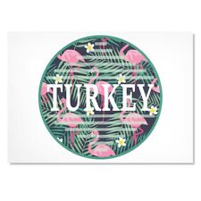 Art Print Poster Turkey Tropical Flamingos Exotic Travel #58952