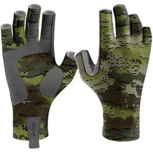 Riverruns UPF 50+ Fingerless Fishing Gloves UV Protection for Men and Women