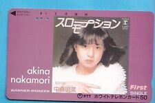 Japan Telefonkarte Phone Card Femme Frau Women Girl Musik Akina Nakamori 1