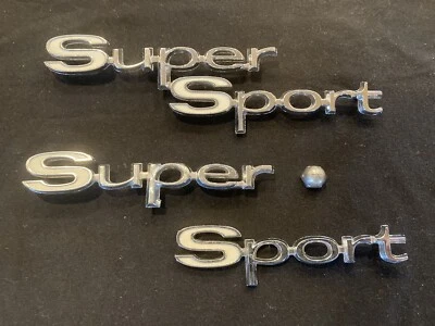Chevelle Super Sport 1967 cuarto panel emblemas fundido no. 7660687 GM PN 4229717 Foto 1 de 4