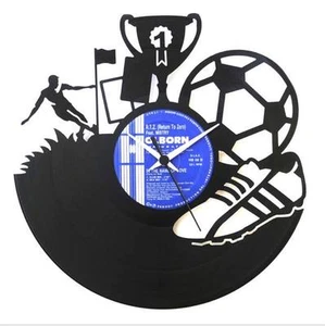 Vinyl Record Clock - Soccer (Football) - Picture 1 of 3