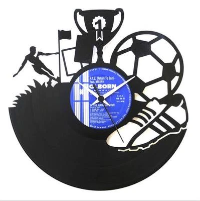 Vinyl Record Clock - Soccer (Football) - Image 1 of 3