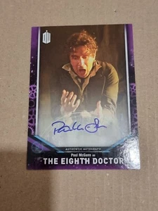 DOCTOR WHO SIGNATURE SERIES TRADING AUTOGRAPH CARD DWA-PMG PAUL McGANN 8TH TOPPS - Picture 1 of 3