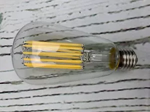 12W ST64 E27 LED Filament Bulb Natural White 4000K Edison Screw ES LED - Picture 1 of 2