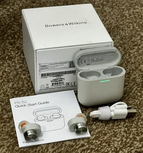 Bowers & Wilkins Pi5 S2 Wireless Bluetooth Noise Cancelling Earbuds Cloud Grey 4 - Picture 1 of 7