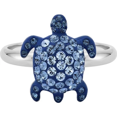 Anillo Swarovski Mujer Mustique Sea Life Azul Cristales Tortuga, Talla 5.5 5525668 Foto 1 de 2