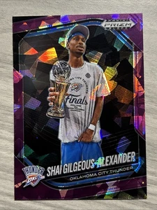 Shai-Gilgeous Alexander 2024-25 Panini Prizm Black Purple Ice #/149 MVP Thunder - Picture 1 of 6