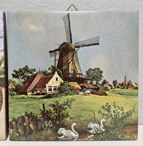 J.C. van Hunnik Fliesen - Made In Holland - Handverziert von Ter Steege - Vintage - Bild 1 von 2