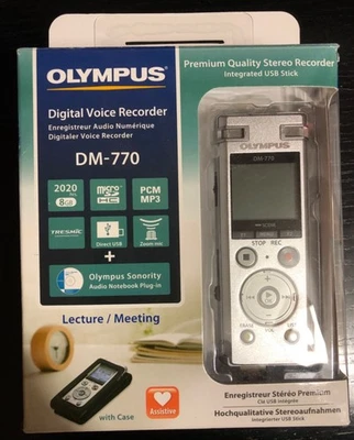 Dictaphone - Olympus DM‑770 Digital Voice Recorder. BNIB - Image 1 of 4