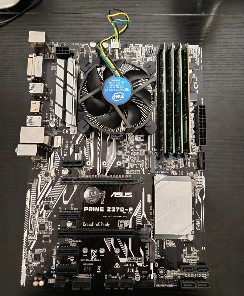 CPU PROCESSORE INTEL CORE i7-6700K + SCHEDA MADRE ASUS Z270-P + RAM DDR4 32GB - Immagine 1 di 3