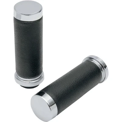 Empuñaduras de goma negras texturizadas Drag Specialties H17-0509T 0630-0948 Foto 1 de 4